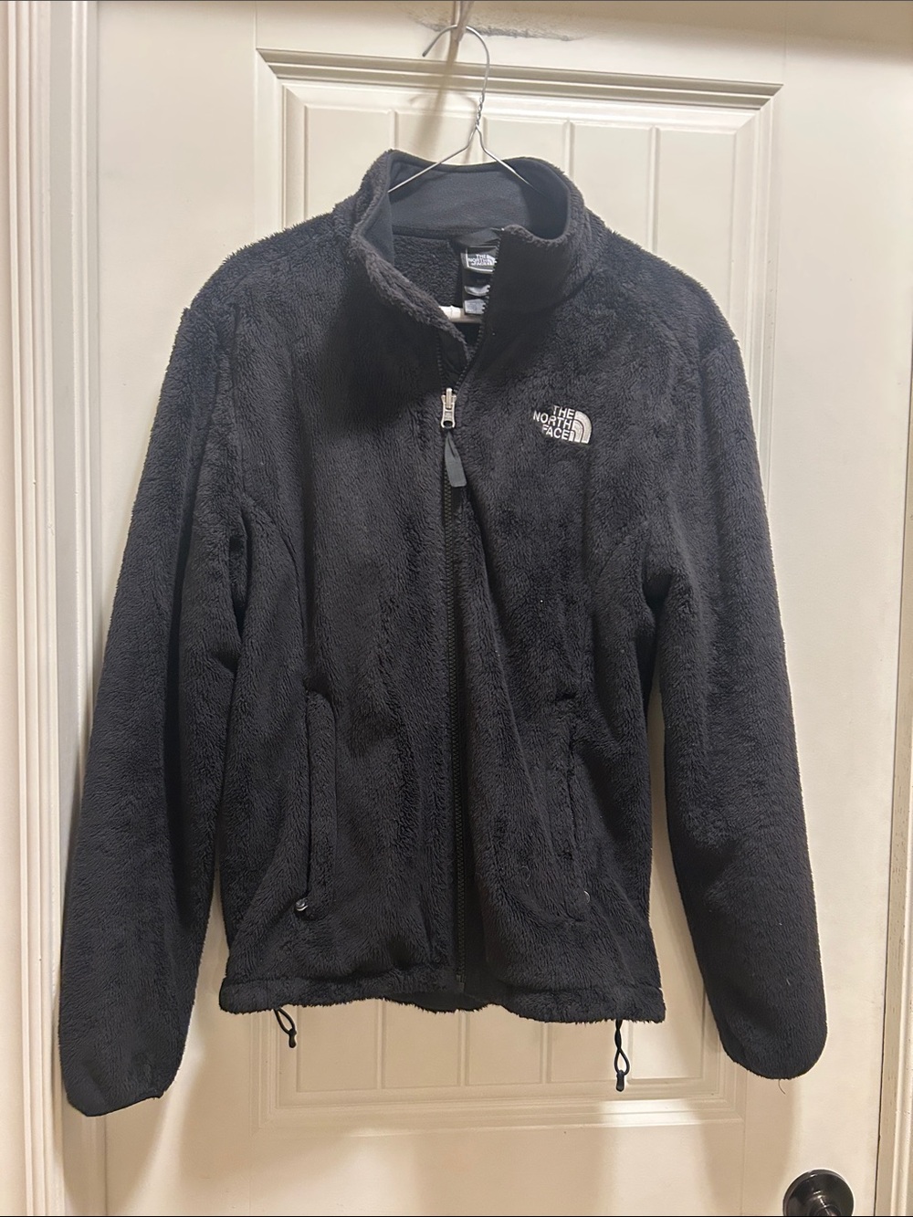 Women’s The North Face Soft Black Plush Fleece Zip Jacket